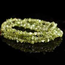 Cuentas de peridoto verde de 3-5x6-8mm, cuentas de piedra Natural de estilo libre, para fabricación de joyas, pulsera, abalorios DIY de 32" 2024 - compra barato