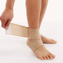 Bandagem ajustável de apoio para tornozelo, bandagem espiral de proteção contra machucados em vôlei e basquete, 1 peça 2024 - compre barato