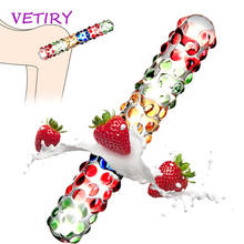 VETIRY Sex Products Crystal Glass Dildo Penis For Women Butt Plug Vaginal Anal Stimulation Anal Beads Anal Plug Sex Toys 2024 - buy cheap