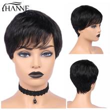 HANNE Hair Pixie Cut Wigs Short Human Hair Wigs Wavy Wig Brazilian Remy Hair Free Part Wig for Black/White Women 2024 - buy cheap