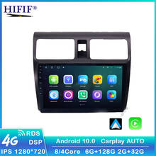 Car Stereo GPS Navigation Multimedia Player Carplay For 2005 2006 2007 2008 2009 2010 Suzuki Swift 10.1" Android 10 Head Unit 2024 - buy cheap