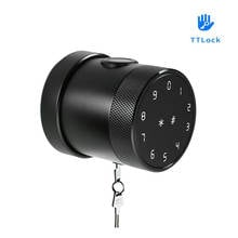 Cerradura de huella dactilar con Control remoto para puerta de madera, aplicación TTLock, compatible con contraseña, llave de tarjeta IC para interior 2024 - compra barato