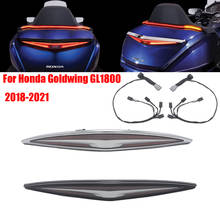 Alerón de ABS para maletero de motocicleta, luz LED roja de freno trasero, señal de giro para Honda Goldwing GL1800 Tour DCT Airbag 2018-2021 2020, novedad 2024 - compra barato