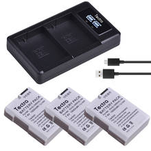 3Pcs 1500mAh EN-EL14 EN-EL14A ENEL14 Battery+LED Dual Charger for Nikon D3100 D3200 D3300 D3400 D3500 D5600 D5100 D5200 P7000 2024 - buy cheap