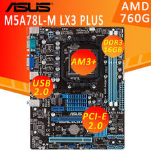Socket AM3+ Asus M5A78L-M LX3 PLUS Motherboard DDR3 16GB VGA COM PCI-E 2.0 AMD FX Athlon II Desktop AMD 760G Placa-Mãe AM3+ Used 2024 - buy cheap