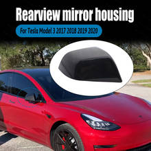 Tapas de cubierta de espejo retrovisor de repuesto lateral de alta calidad para Tesla Model 3 Model3 Tesla M3 2017-21, patrón de fibra de carbono 2024 - compra barato