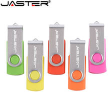 Jaster pendrive usb 2.0, giratório, 128gb 64gb 32gb 16gb 8gb 4gb de alta qualidade 2024 - compre barato