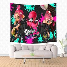 Splatoon Pattern Wall Hanging Tapestry Customized Tapestries Living Room Bedroom Wall Art Blanket Decor 2024 - buy cheap