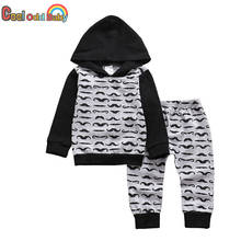 2pcs Baby Boy Clothes Set Fashion Autumn Long Sleeve Hoodie Tops Casual Pants Newborn Infant Girl Clothing 3 6 24 Months Outfits 2024 - buy cheap
