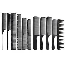 Carbon Fine Cutting Comb Carbon Fiber Salon Hairdressing Comb Hairdressing Comb Heat Resistant Barber Comb 2024 - buy cheap