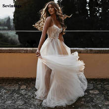 Delicate Lace Boho Wedding Dresses 2021 Fitted Boning Spaghetti Straps Garden Country Bridal Gown Princess Bride Dress Plus Size 2024 - buy cheap