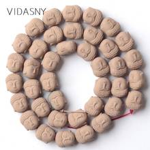 Natural Stone Beads Brown Buddha Head Nanotech Rubber Hematite Minerals Beads For Jewelry Making 10*9mm Diy Bracelets 15''Strand 2024 - buy cheap