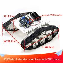 Sale Remote WiFi Control TS300 Shock Absorber Tank Chassis Model+ESPduino Development Board+Motor Driver Board Send 2pcs Motors 2024 - buy cheap