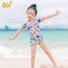 Детский купальник с оборками, мультяшный пляжный купальный костюм, детский слитный купальник, милый детский купальник для девочек, купальник для детей 2021 2024 - купить недорого