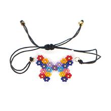 Go2boho pulseira de borboleta para meninas, joias de miçangas delica miyuki, bracelete artesanal 2021 para crianças 2024 - compre barato