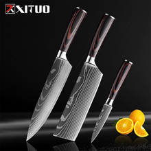 Xituo conjunto de facas de cozinha em aço inoxidável 7cr17, estilo japonês, faca de chef, utilidades para pão, carne, faca de frutas, nova ferramenta de cozinha 2024 - compre barato