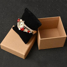 Bracelet Kraft Paper Box 8*8*6cm 30pc/lot Pendant Necklace Display Cases  Jewelry Box Paper Jewelry Gift Box Jewellery Organizer 2024 - buy cheap