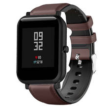 20mm Silicone Leather Strap for Xiaomi Huami Amazfit Bip Youth 1S/Bip S/U/U Pro Wrist Bracelet For Amazfit GTS 2/2Mini Watchband 2024 - buy cheap