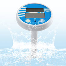 Termómetro de piscina con energía Solar, termómetro Digital flotante para Spa, bañera y estanque 2024 - compra barato