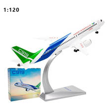 Modelo COMAC C919 de 32CM, Avión de aleación de metal fundido a presión, decoración coleccionable, juguetes, regalo, 1/120 2024 - compra barato