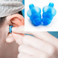 Protetor de fone de ouvido para esportes aquáticos, tampão de ouvido de silicone macio e à prova d'água, protetor antirruído para os ouvidos, 2 pares 2024 - compre barato