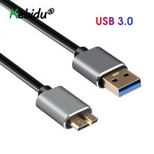 Кабель для передачи данных, кабель Micro USB 3,0, 1 м, usb-кабель для быстрой зарядки, usb-шнур, мобильный телефон, кабели для Samsung Note 3 S5, жесткий диск 2024 - купить недорого