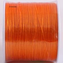 Pulsera de cristal elástico para hacer collares, cordón de abalorios de 0,5 MM x 500M, color naranja, 1 unidad, N043 2024 - compra barato