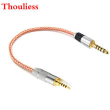 Thoulies-Cable Adaptador de Audio macho balanceado de 2,5mm a 4,4mm, Cable adaptador de Audio macho equilibrado de 4,4mm a 2,5mm, de cobre y cristal HIFI 2024 - compra barato