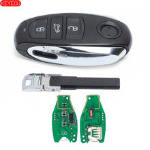 KEYECU Smart Remote Key 3 Button for Volkswagen Touareg 2011-2014 With Small key 433MHz PCF7945 Chip 2024 - buy cheap