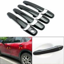 Carbon Fiber Style Car Door Handle Cover Trim Accessories For Mazda 3 2004 - 2009 Mazda 5 2006 - 2017 Mazda 6 2003 - 2015 2024 - buy cheap