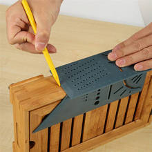 Findamaze-ferramenta de medição de ângulo quadrado, ferramenta de medição em madeira com régua e medidor de ângulo 3d 2024 - compre barato