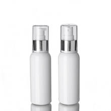 Botella de plástico Pet blanca de 100ml, botella de emulsión con pulverizador de cubierta completa de alúmina, embalaje de viaje, botella vacía, contenedor de líquido de maquillaje 2024 - compra barato