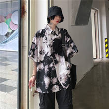 Deeptown-camisa gótica negra para mujer, blusas Punk Harajuku coreanas de manga larga de gran tamaño, estilo oscuro, Estilo Vintage informal Kpop 2021 2024 - compra barato