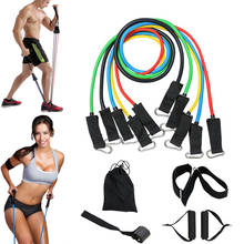 Sport Fitness Latex Resistance Bands Gym Door Anchor Ankle Straps With Bag Set Yoga Exercise Fitness Band Rubber Loop Tube Bands 2024 - buy cheap