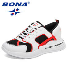 BONA 2021 New Designers Causal Shoes Mesh Breathable Men Trendy Sneakers Luxury Fashion Walking Man Leisure Shoes MaleShoes 2024 - buy cheap