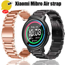 For xiaomi mibro air watch strap Band Metal Quick Release Stainless Steel Straps bracelet with Mibro air screen protector film 2024 - buy cheap