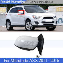 CAPQX-espejo retrovisor de puerta exterior, conjunto de 3 líneas para Mitsubishi ASX 2011, 2012, 2013, 2014, 2015, espejo retrovisor lateral 2024 - compra barato