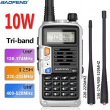 BaoFeng UV-S9 Plus Tri-Band 136-174/220-225/400-520Mhz 10W Poweful Portable Walkie Talkie 10km Long Range CB Radio Transceiver 2024 - buy cheap