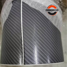 Envoltura de vinilo de fibra de carbono 4D, color gris, brillante, con liberación de aire, envolturas de fibra de carbono 4D como carbono Real, 1,52x30 m/rollo 2024 - compra barato