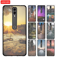 Jurchen voltar capa para vodafone inteligente n10 silicone caso macio tpu preto caso de telefone para vodafone inteligente v10 capa bonito 2024 - compre barato