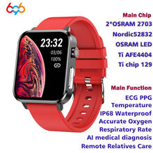 Reloj inteligente E86 E para hombre y mujer, accesorio de pulsera resistente al agua Ip68 con control de presión arterial, Ecg, compatible con sistema Android E Ios y E80 2024 - compra barato