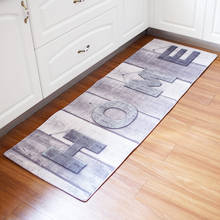 60x180CM Antiskid Mat for Kitchen Floor Long Door Mat Vintage Style Kitchen Rug Non-Slip Bedroom Bedside Mats 2024 - buy cheap