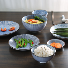 Conjunto de roupa de jantar prato japonês, porcelana doméstica, cozinha, sobremesa, pratos para sushi, bife, salada, lanche, bolos, talheres 2024 - compre barato