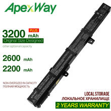 Apexway-bateria para laptop, bateria para asus x451, x551, x451c, x451ca, x551c, x551ca 2024 - compre barato