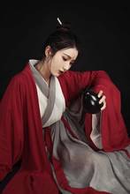 Women Hanfu Chinese Folk Dance Vintage Costume Elegant Improved Hanfu Suit Han Dynasty Swordsman Cosplay Costume Outfit 2024 - buy cheap