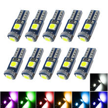 500pcs T5 Car Bulb 3030 3Smd Wedge LED Interior Light dash board Instrument Lamp Ice Blue Red Yellow Dropshipping Wholesale 2024 - buy cheap