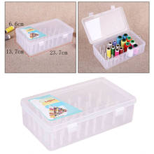 1 Pc Plastic Bobbin Empty Thread Storage Box Deluxe Transparent Box 42 Pieces Racks Sewing Thread Organizer Box Home Tools 2024 - buy cheap