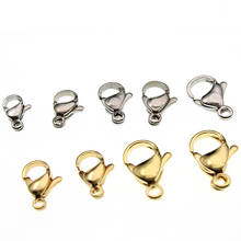 20pcs 9 10 12 15 MM Stainless Steel Lobster Claw Clasps Hook Bracelet Necklace Connector for DIY Jewelry Making Finding Supplies 2024 - buy cheap