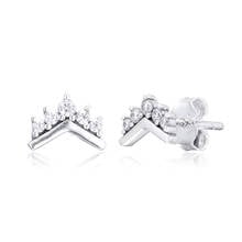 Tiara brincos wishbone 100% prata esterlina 925, joias para mulheres com frete grátis 2024 - compre barato