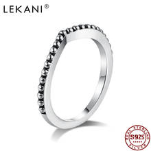 LEKANI 100% 925 Sterling Silver Water Drop Finger Rings For Women Wedding Engagement Simple Ring Gift Fine Jewelry Recommend 2024 - buy cheap